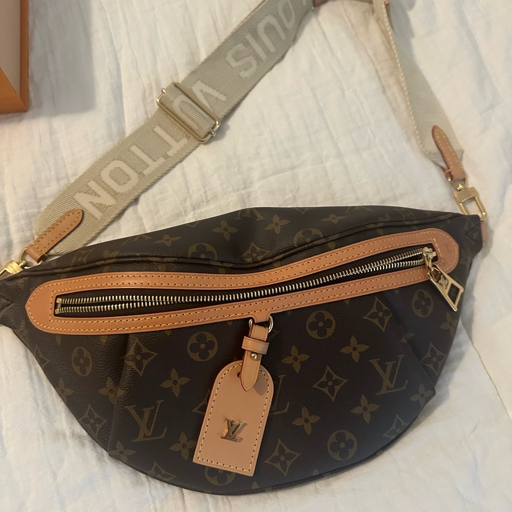 Louis Vuitton Brown and Tan Monogram Belt Bag
